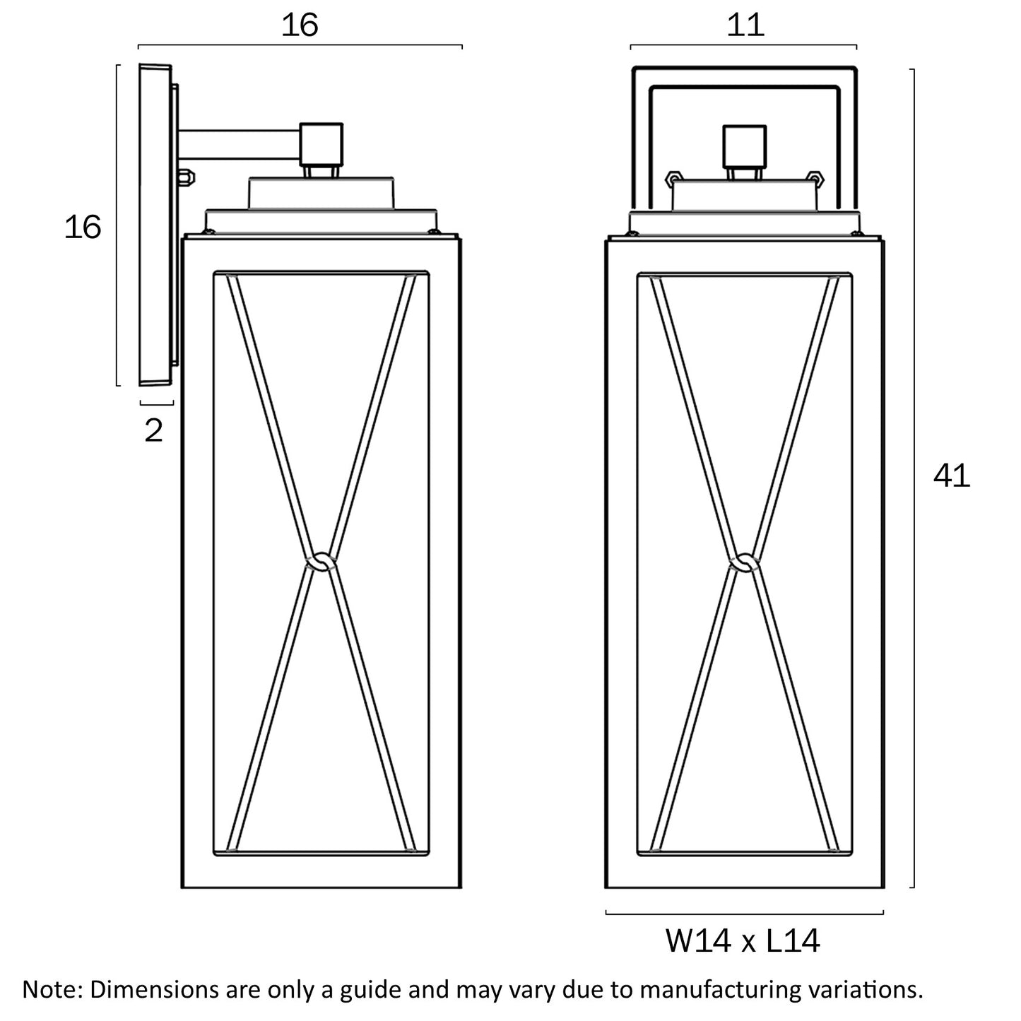 Mallory External Wall Lights