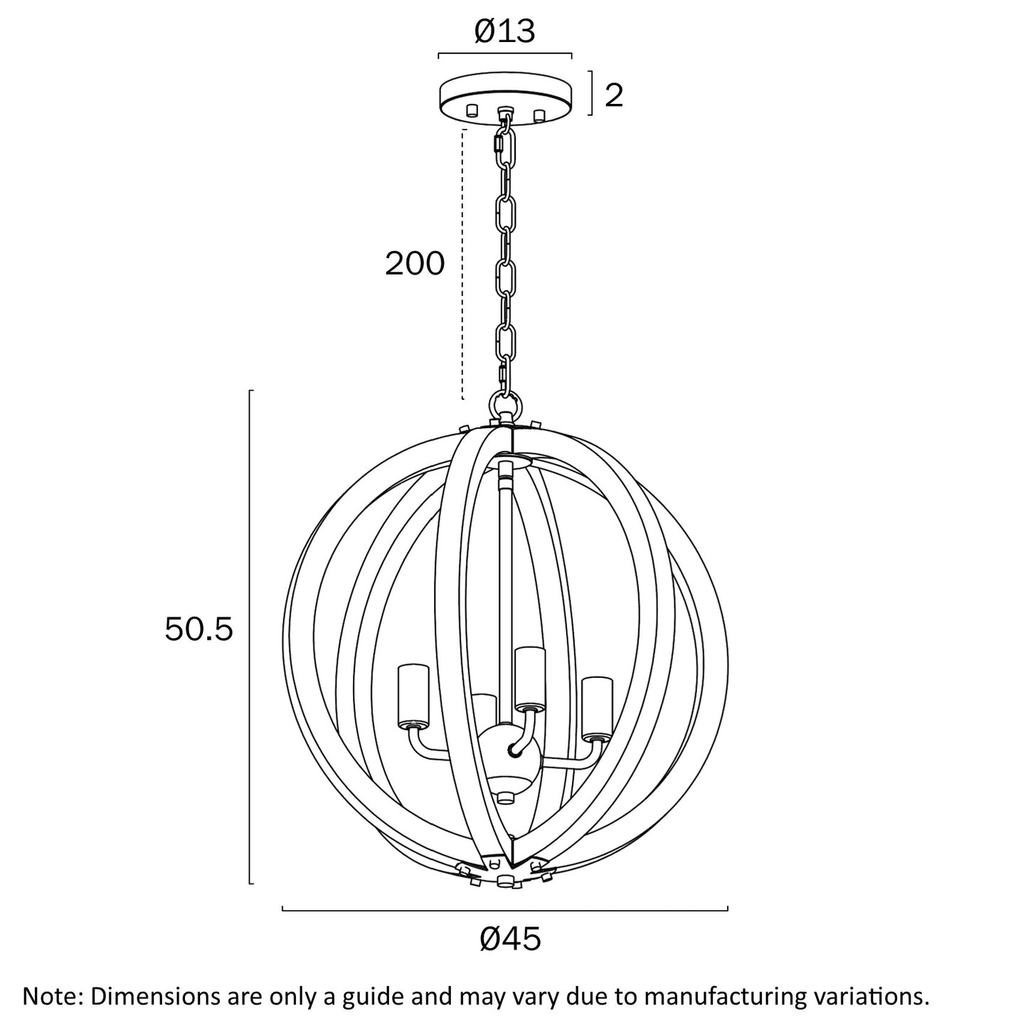 Vestal Pendant Range - Walnut