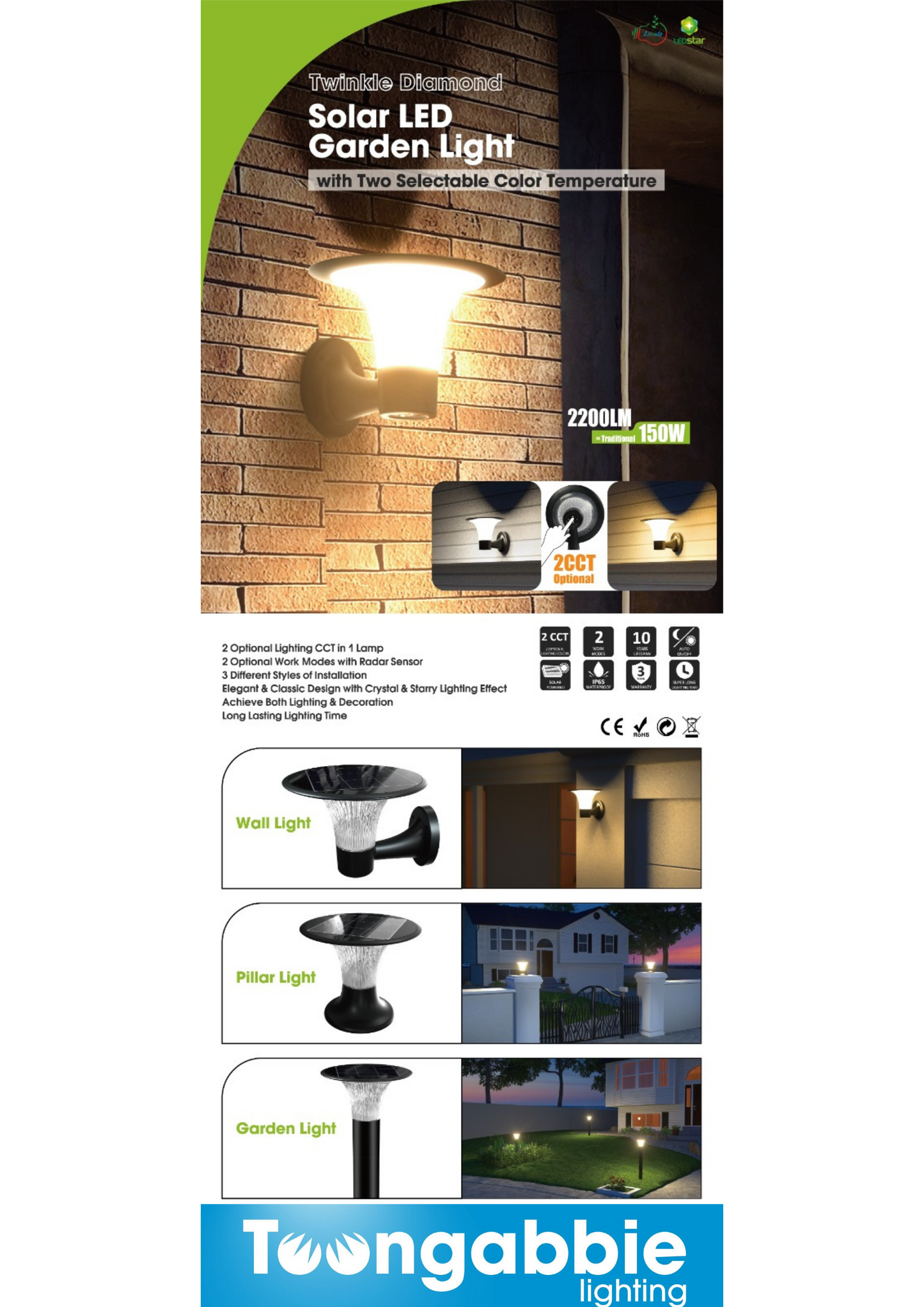 Solar Post Light