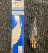 Incandescent clear flame globes - bc