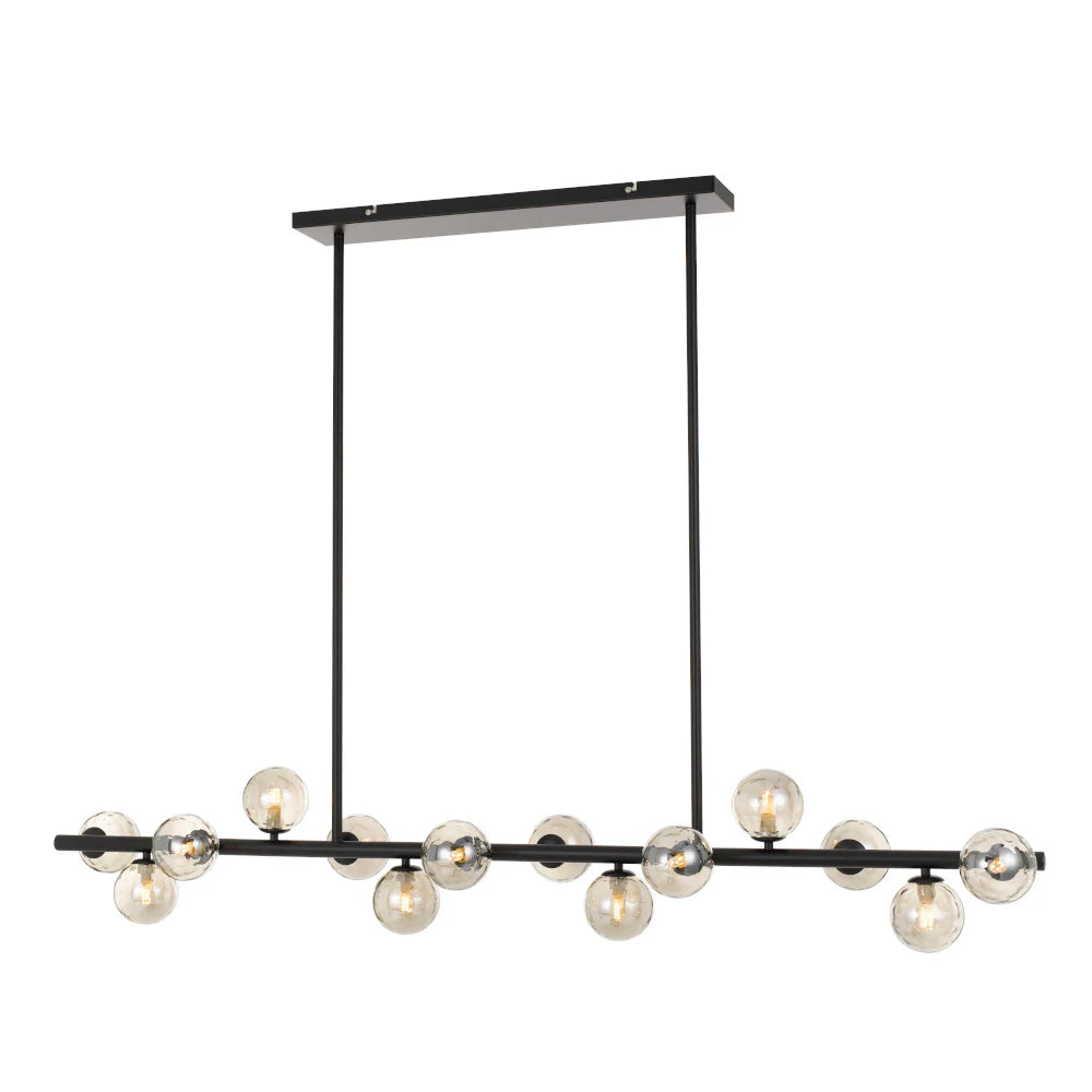 Moran Pendant - Black/Smoke