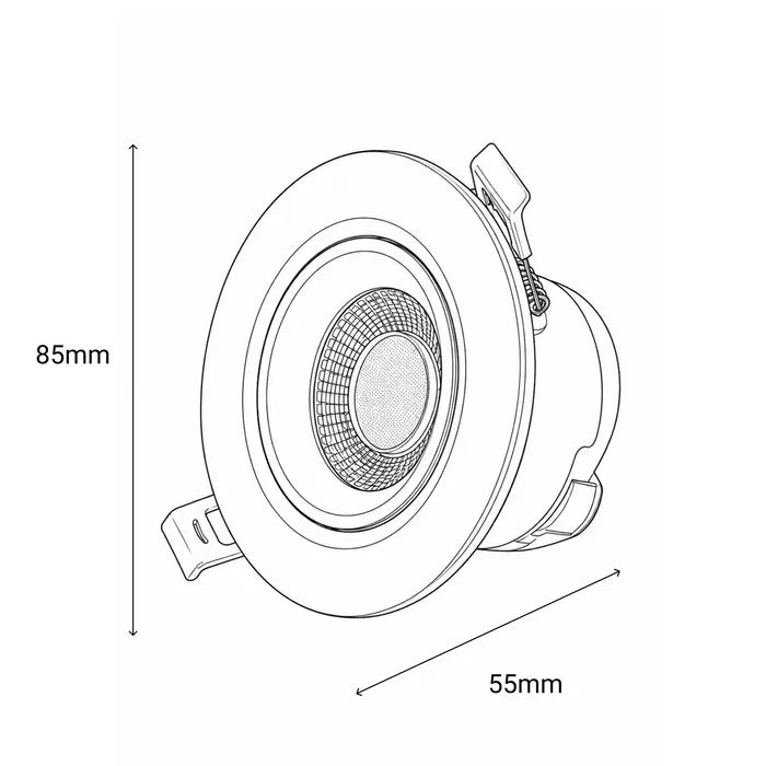 Tilt 8w - 70mm CUT OUT
